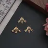 Coleção de Acessórios de Liga de Metal Estilo Chinês Tradicional: Caractere da Sorte, Nó Chinês, Pingente Floral Vazado, Fivela de Conexão, Materiais para Grampos de Cabelo DIY