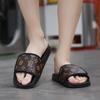 Sandálias Masculinas de Couro Genuíno Sandália Confortável para Homem Chinelos de Casa Sapatos de Verão para Homem Venda Chinelo Masculino Genuíno Chinelo de Dedo