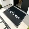 Felpudo de Entrada, Antideslizante, Resistente a la Suciedad, Felpudo para Exteriores, Felpudo para Puerta Principal, Alfombra de Bucle de Seda, Alfombra con Letras Inglesas, Felpudo