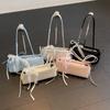 Bolsa de Axila Artística da Moda Feminina Nova Chegada 2025 Primavera Novo Estilo Coreano Nicho Simples Pequena Bolsa Quadrada Bolsa Transversal para Trabalho