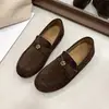 Versão em couro macio~ Sola macia retrô casual versátil sapatos baixos mocassins slip-on sapatos preguiçosos sapatos para o trabalho sapatos para dirigir
