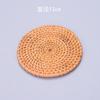 Posavasos de ratán tapete para taza de ceremonia del té otoño ratán tejido tapete para tetera tapete aislante del calor tapete antideslizante para olla olla de hierro tapete grande