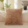 Fábrica de Origen Almohada Más Vendida en Amazon, Cojín Decorativo de Textura de Piel Sintética de Conejo de Lujo Ligero, Almohada Decorativa para Sofá de Sala de Estar