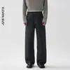 Jeans rectos para hombre estilo 'old money' nuevos, modernos, casuales, versátiles, holgados, de largo hasta el suelo, jeans de pierna ancha fluidos para hombre