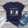Nova camiseta fofa estampada com três cachorros, verão, manga curta, unissex, uma geração, gola redonda