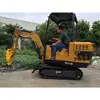 Excavadora Compacta Hidráulica sobre Orugas, Mini Excavadora para Cavar Zanjas Agrícolas, Equipo de Excavación de Tierra para Construcción