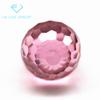 Corte Facial de Fútbol Perla Redonda Circonita Rosa Piedra Desnuda Panal de Abeja Perla Redonda con Agujero para Hilo Perla Suelta con Piedra
