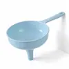 Funil Multiuso com Alça, Funil Doméstico de Plástico com Abertura Grande para Uso na Cozinha, para Despejar Óleo e Vinho, Funil Espessado Anti-Vazamento