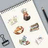 50 registros de memoria diario de mano retro material decorativo DIY pegatinas papelería estudiantil transfronteriza pegatinas venta al por mayor