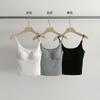 Suéter de Punto con Tira EVERTRUE para Mujer 2025 Verano Nuevo Estilo Coreano Básico Ajustado Sin Mangas Chaleco 32444