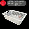 Colador de Cocina para Lavar Verduras, Cesta Escurridora, Cesta de Plástico para Verduras en el Fregadero, Colador para Olla Caliente Picante, Cesta Rectangular Grande Comercial para Verduras