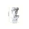 Estatua de resina de David, modelo de habitación, gabinete de vino simple, cabeza de resina, decoración suave, arte, decoración de oficina, venta al por mayor