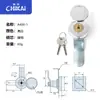 A40-1 Fechadura Redonda Latão Cilindro de Fechadura Cruzada Fechadura com Lingueta de Girar Armário Externo Fechadura Cilíndrica Caixa de Distribuição Fechadura de Armário Elétrico