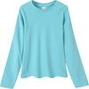 Camiseta Casual Feminina Manga Longa Gola Redonda 230g Algodão Elastano Afina a Cintura com Top Estampado Logotipo Atacado Personalização Transfronteiriça