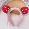 Linda Nueva Diadema de Dibujos Animados para Mujer, Diadema de Felpa para Lavarse la Cara y Aplicarse Mascarilla Facial, Accesorio para el Cabello Antideslizante