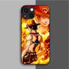 Capa para iPhone 16 15promax One Piece Animation Luffy 12 13mini