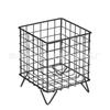 Cesta de Armazenamento Quadrada de Ferro Estilo Nórdico Transfronteiriça com Quatro Pés para Organização e Armazenamento de Bagunça de Mesa em Casa, Porta-Maquiagem