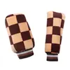 Cubierta de Palanca de Cambios de Coche Rf Transfronteriza Cubierta de Palanca de Cambios de Felpa de Invierno Cubierta de Freno de Mano Juego de Manijas de Palanca de Cambios Accesorios Interiores de Coche con Transmisión Manual