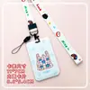 Estuche Deslizante para Tarjetas de ABS Estudiante Pecho Tarjeta de Acceso Tarjeta de Comida Bolsa Anti-pérdida Colgante del Cuello Estuche de Identificación Cubierta Protectora Hombres y Mujeres en stock