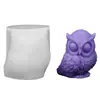 Série Animal DIY Forma de Coruja Gato Sapo Vela Perfumada Enfeites Decorativos Fabricação Molde de Silicone