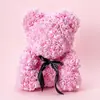 [Promoción] Oso de Rosa PE Transfronterizo Flor Eterna Oso de Espuma Regalo del Día de San Valentín Oso de Rosa Simulado