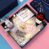 Caja de Regalo Caja de Regalo Acompañante Caja Vacía Caja de Regalo de Cumpleaños Sentido Avanzado Caja de Regalo para Novio Lazo Bronceado Caja Grande