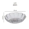 Lujo Ligero Gama Alta Frutero PET Transparente Frutero Material Grado Alimenticio Mesa de Café Hogar Frutero Frutos Secos Bandeja de Almacenamiento para Snacks
