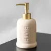 Botella de Cerámica para Loción de Baño de Hotel Botella de Recarga Botella con Dispensador Shampoo Gel de Ducha Gel Antibacterial para Manos Botella de Acondicionador Botella Vacía