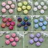 20mm Furo Passante Cor de Girassol Revestimento Acrílico Patch Acessório para Pulseira DIY Joias com Contas Materiais