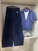 Jeans Anchos Arrugados de Pierna Recta para Hombre de Nueva Colección Primavera/Otoño 2026 Cintura Elástica Trasera Pantalones Largos