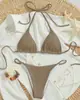 Playa Fuente Termal Sexy Damas Europeo y Americano Amazon Nuevo Bikini Bikini de Atar Traje de Baño Ropa de Baño 2026