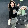 Sudadera para Niña Estilo Primavera y Otoño Ropa de Otoño Infantil Nuevo Estilo 2026 Estilo Princesa Niña Linda Bebé Cuello Redondo Manga Larga Top
