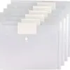 Bolsas para documentos, bolsas para arquivos atacado, bolsas de armazenamento em PP, material de escritório, bolsas transparentes com fecho de pressão para contratos A4, podem ser impressas com logotipo