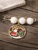 Set de Pines Dorados Temática Navideña Accesorios de Perlas de Papá Noel Broche Pin de Ajuste de Cintura Festivo Venta al por Mayor