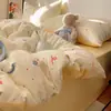 Conjunto de cama puro algodão classe A quatro peças 2026 novo estilo lençol capa de edredom fronha dormitório estudantil pessoa solteira conjunto de três peças 4