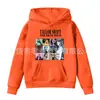 Sudadera con Capucha de Color Sólido Estampada con Letras Primavera y Otoño Ropa de Forro Polar para Niños con Bolsillo Top con Logo Fijo