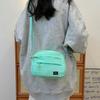 Bolso cuadrado pequeño para chica, estilo coreano, sencillo, nuevo 2024, elegante bolso de tela para el hombro, informal, ligero, para móvil
