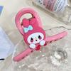 Horquilla de dibujos animados con forma de oso de fresa, accesorio para el cabello, cuchara trasera, pinza de tiburón mediana