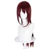 Chica mágica personaje de dibujos animados redondo pequeño Sakura albaricoque peluca cosplay pelo rojo vino simulación cobertura completa de cabeza