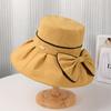 Jialmei 2024 Nuevo Sombrero de Pescador Sombrero para Mujer Protector Solar para la Cara Verano Orilla del Mar Sombrero de Sol de Goma Negra