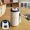 Caneca de Café Inteligente com Display de Temperatura Transfronteiriça, Isolamento a Vácuo em Aço Inoxidável 316, Alto Valor Estético, Copo Térmico Portátil Personalizado para Carro