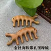 Pente de Massagem Feito de Sândalo para Penteado de Meridianos e Estimulação de Pontos de Acupuntura, Pente de Massagem de Meridianos da Cabeça