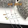 Horno de acero de titanio DIY chapado en oro real cadena de bolas clip de oro de 18k collar pendientes pulsera accesorios de joyería material al por mayor