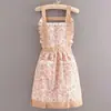 Delantal de Lona con Bolsillo para Toalla, Ropa de Trabajo Estilo Pastoral, Ropa de Trabajo para Cocina, Ropa de Trabajo Duradera para Mujer, Moderno