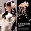 Presilhas de Cabelo Série Oceano com Flores Preservadas, Estrelas-do-Mar, Conchas e Frutas para Viagens à Beira-Mar e Fotos de Férias