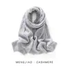 Nova coleção outono e inverno: cachecol de cashmere de cor sólida, com trama aberta, para mulheres, oferecendo calor, conforto e um estilo versátil e minimalista