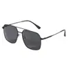 7204 óculos de sol polarizados estilo piloto com armação dupla de metal para homens, bonitos, atacado, para viagem, armação dourada bonita, óculos de sol verdes
