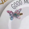 Nuevos Accesorios para el Cabello de Acetato Retro Mariposa Pinza Lateral Pequeña Clip Sencillo para Flequillo Pasador Accesorios para el Cabello Hueco Colorido