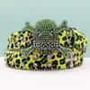 Suministro de Cinturón de Pedrería Transfronterizo, Cinturón Unisex Colorido con Estampado de Leopardo y Diamantes con Hebilla de Pin, Cinturón Incrustado para Estilo Punk Europeo y Americano