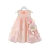 Vestido de verano para niña nuevo elegante vestido de princesa para niña pequeña vestido de verano para niños vestido de tirantes para bebé